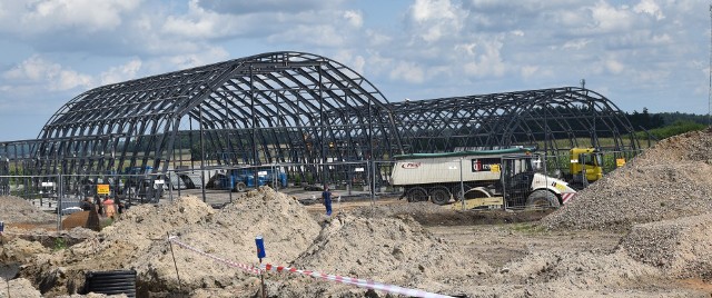 Wójt Gminy Sokoły zapowiada, że budowa nowoczesnego targowiska zostanie zakończona już w listopadzie