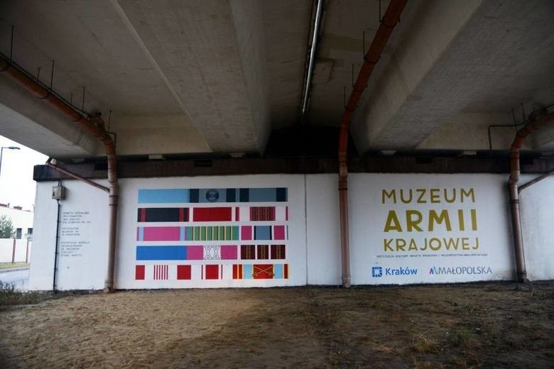 Mural muzeum Armii Krajowej im. gen. E. Fieldorfa Nila w...