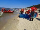 Tragedia na plaży w Stegnie! 10.06.2021 r. 22-latek topił się w morzu. Nie udało się go uratować