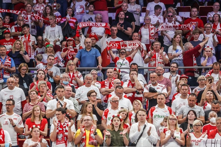 Kibice na meczu Polska - Finlandia w Ergo Arenie