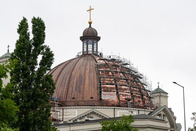 Remont kopuły bazyliki trwa od 2019 roku. To kosztowna inwestycja, więc remont realizowany jest etapami.