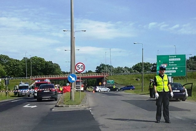 Śmiertelny wypadek w Bielsku-Białej. Motocyklista zginął na miejscu