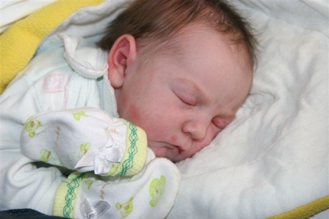 Maja, córeczka Marleny i Mariusza Chrzanowskich z Krasińca zawitała na świecie 28 listopada. Ważyła 3720 g,mierzyła 55 cm
