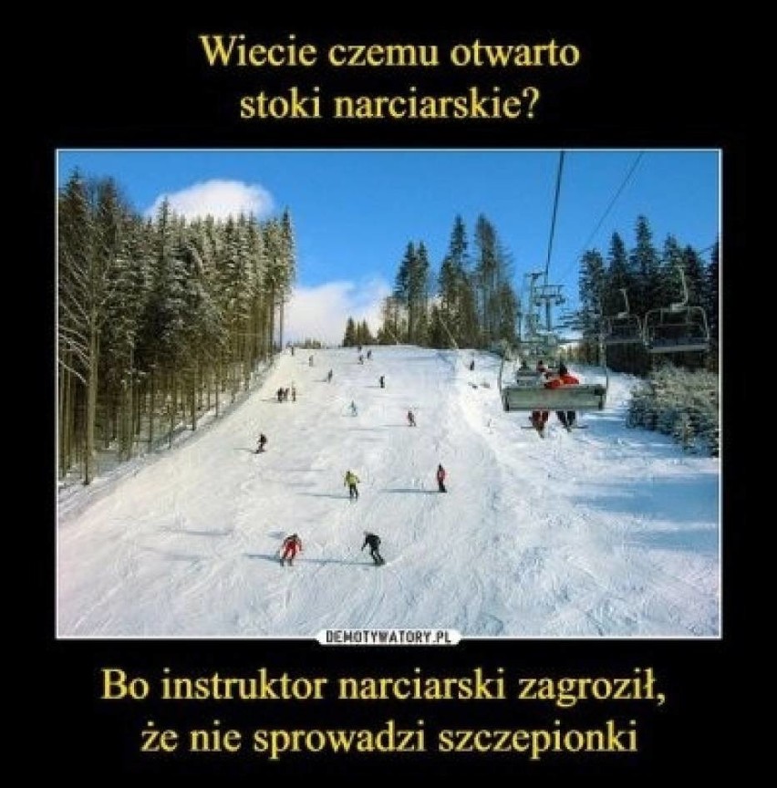 Stoki narciarskie w Polsce otwarte! Zobacz MEMY