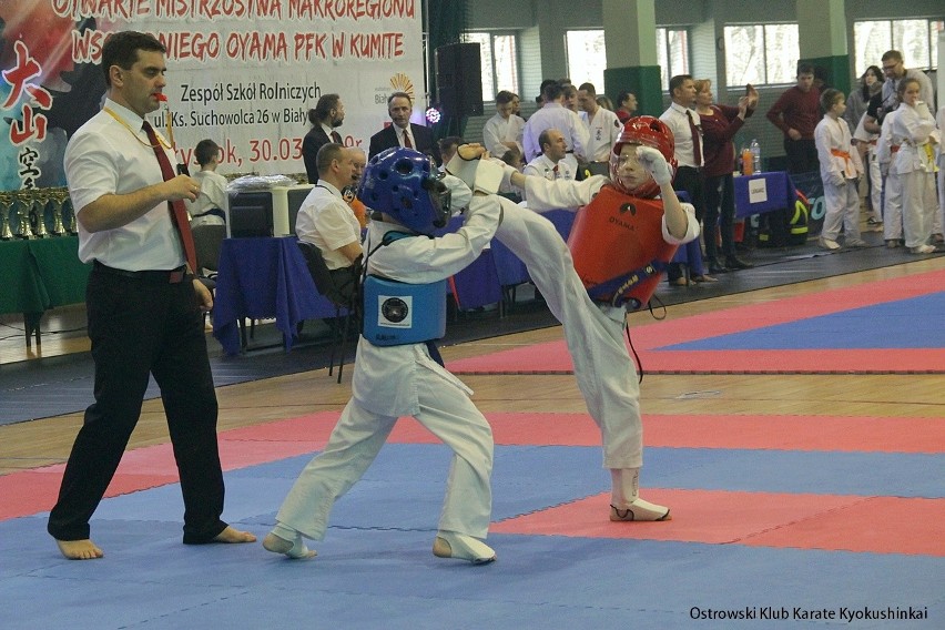 Ostrowski Klub Karate Kyokushinkai: 10 medali Otwartych Mistrzostw Makroregionu Wschodniego Oyama PFK w Białymstoku