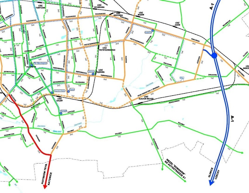 Zobacz plan budowy głównych dróg w Łodzi na najbliższe lata