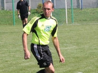 Jarosław Łysoń zdobył pierwszego gola dla Leśnicy w starciu z Pniówkiem Pawłowice.