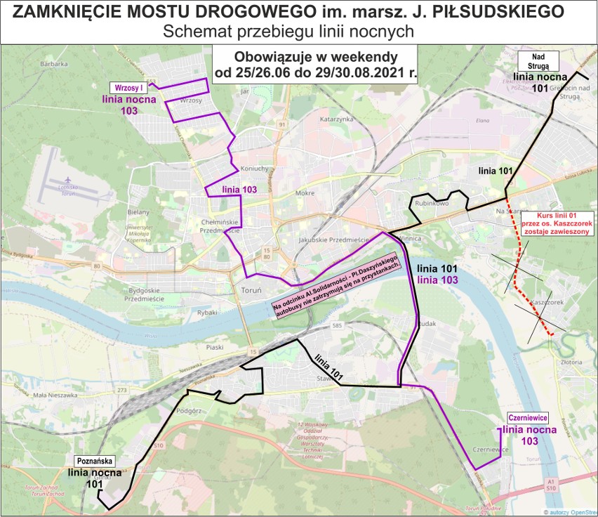 Jak miasto przygotowało się do zamknięcia mostu w Toruniu? Sprawdziliśmy! Oto ważne informacje dla kierowców, pieszych i pasażerów MZK