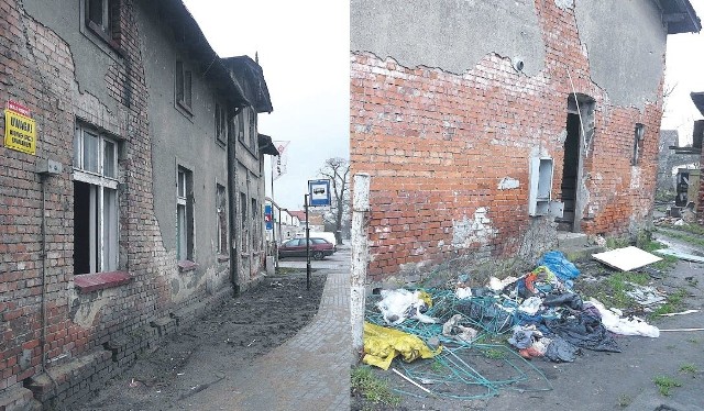 To miejsce przypomina pobojowisko. W budynku wybito część szyb, powyrywano drzwi, a rzeczy walają się wokół.