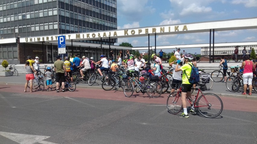 Na trasie rajdu "Szlakiem toruńskiego sportu" nie zabrakło...