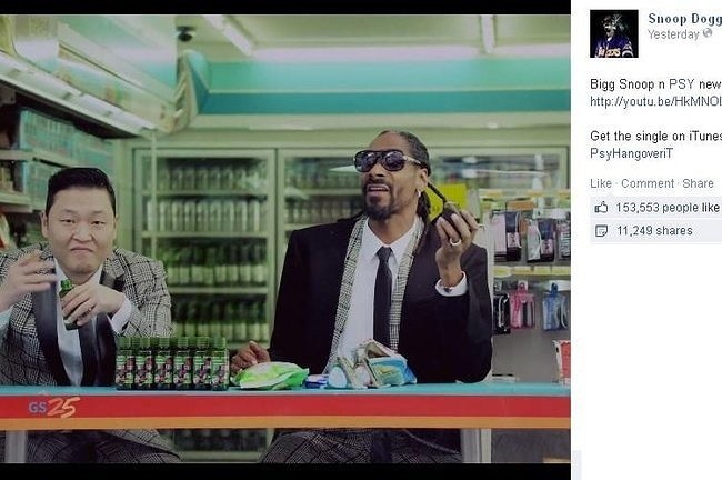 PSY i Snoop Dogg (fot. screen z Facebook.com)