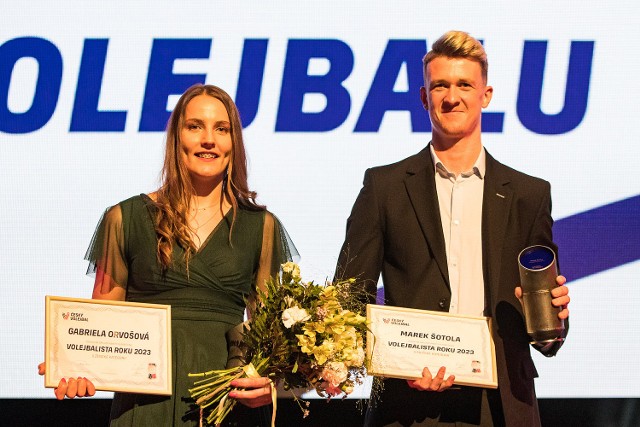 Gabriela Orvosova i Marek Sotola - Siatkarka Roku i Siatkarz Roku 2023 w Czechach
