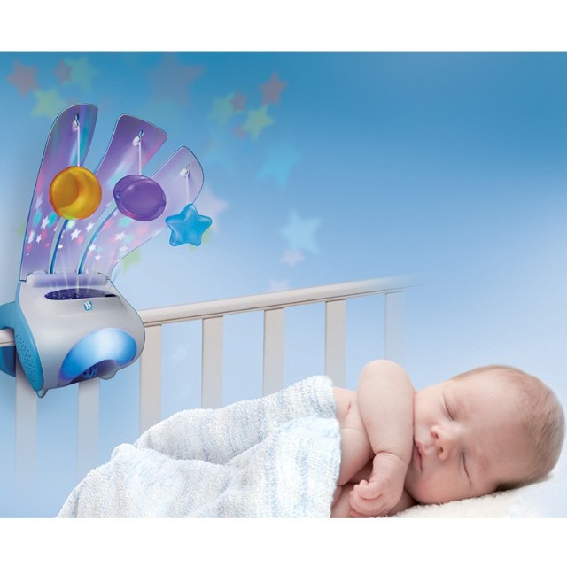 Stacja Spokojnych SnówUrządzenie jest wrażliwe na dźwięki i ruchy dziecka.