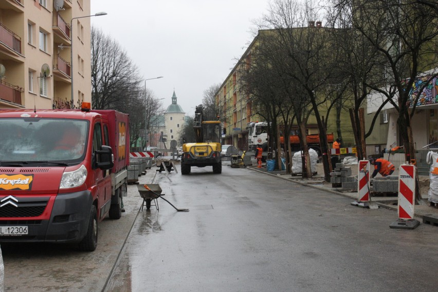 Remont na ulicy Mostnika w Słupsku.