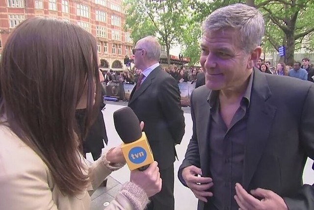 Anna Wendzikowska i George Clooney (fot. Dzień Dobry TVN/x-news)