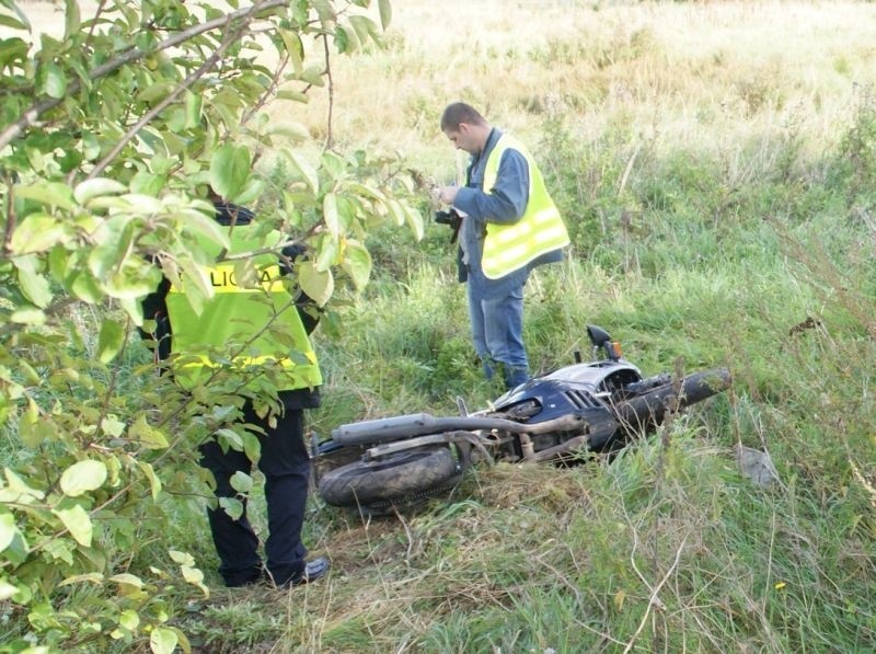 Śmiertelny wypadek motocyklisty