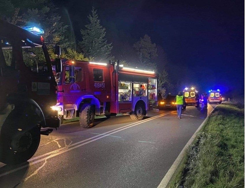 Powiat choszczeński. Wypadek na DW 160, na trasie Zieleniewo - Bierzwnik. Dwie kobiety w szpitalu 