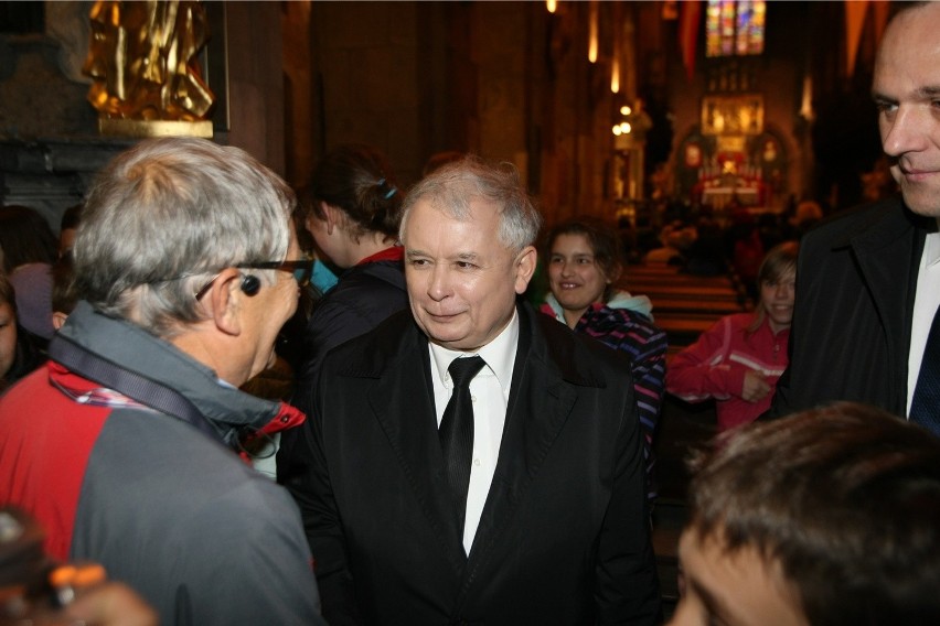 Kaczyński we Wrocławiu: Zagrożenie powodzią, to wina Tuska i Zdrojewskiego