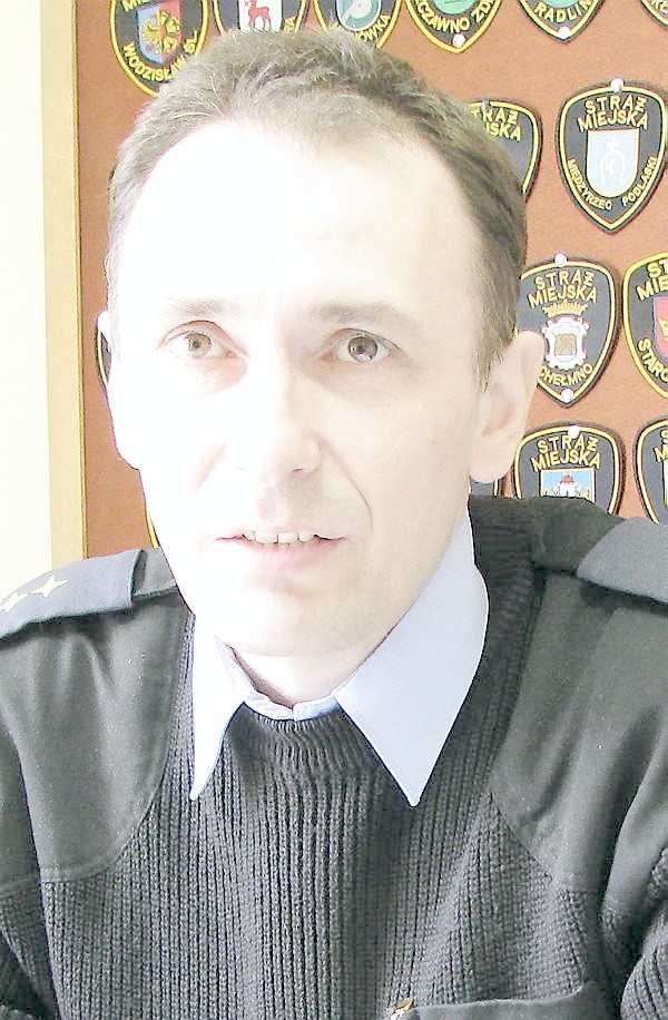 Komendant straży miejskiej Krzysztof Grybek