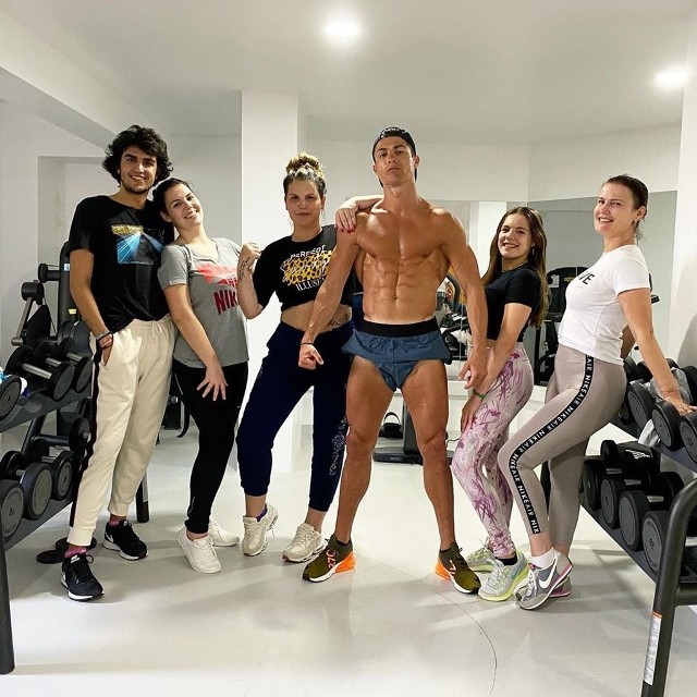 Ronaldo na siłowni ze swoją rodziną
