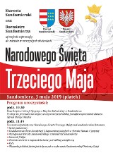 Święto Narodowe Trzeciego Maja w Sandomierzu. Zapraszają starosta oraz burmistrz