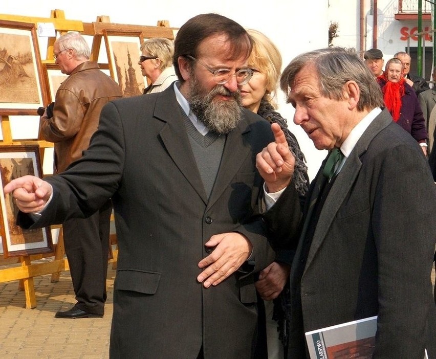 Wojciech Siemion z Adolfem Krzemińskim (z lewej), znanym...