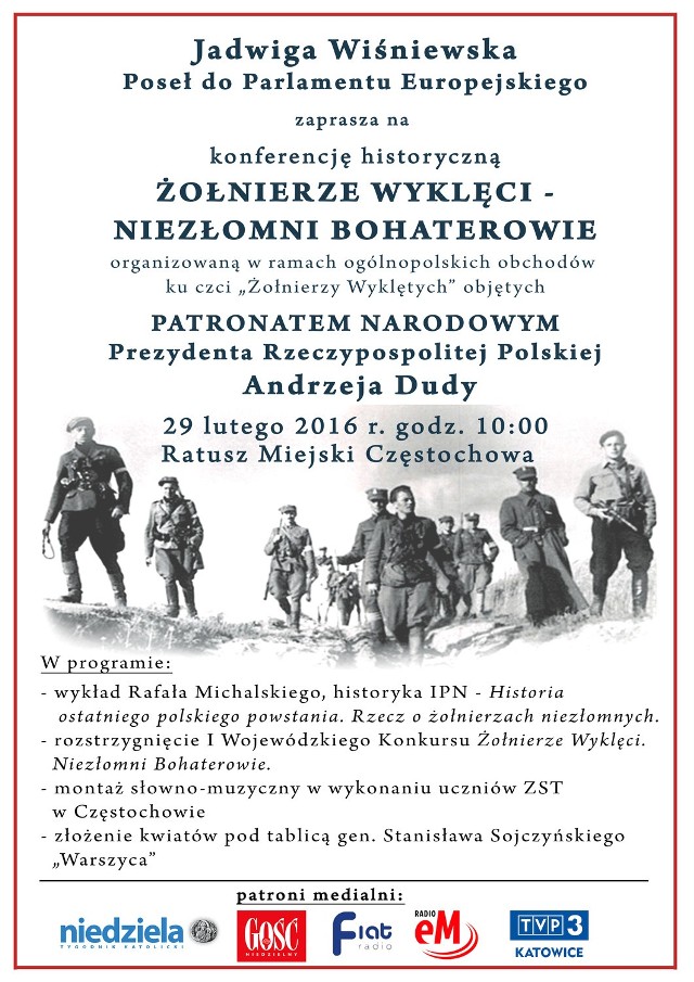 205 prac będzie ocenianych w wojewódzkim konkursie poświęconym Żołnierzom Wyklętym. Rozstrzygnięcie nastąpi 29 lutego.