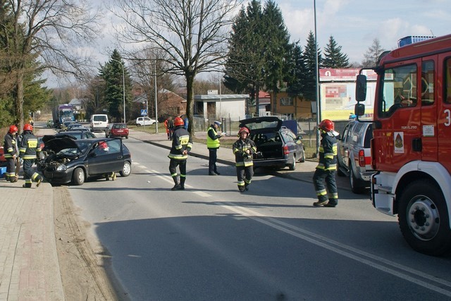 Do wypadku doszło wczoraj po południu na ulicy Korczyńskiej...