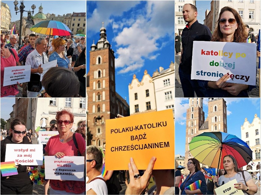 Kraków. Wierzący i niewierzący przeciw nienawiści - demonstracja poparcia dla środowisk LGBT, padły mocne hasła