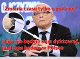 Zmiana czasu na zimowy dzisiaj MEMY Jarosław Kaczyński już przekręcił zegarek o 180 stopni. Internet komentuje modową wpadkę prezesa PiS