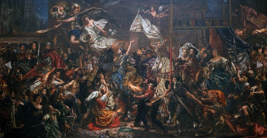 Wjazd Joanny d'Arc do Reims w 1429 roku, obraz Jana Matejki