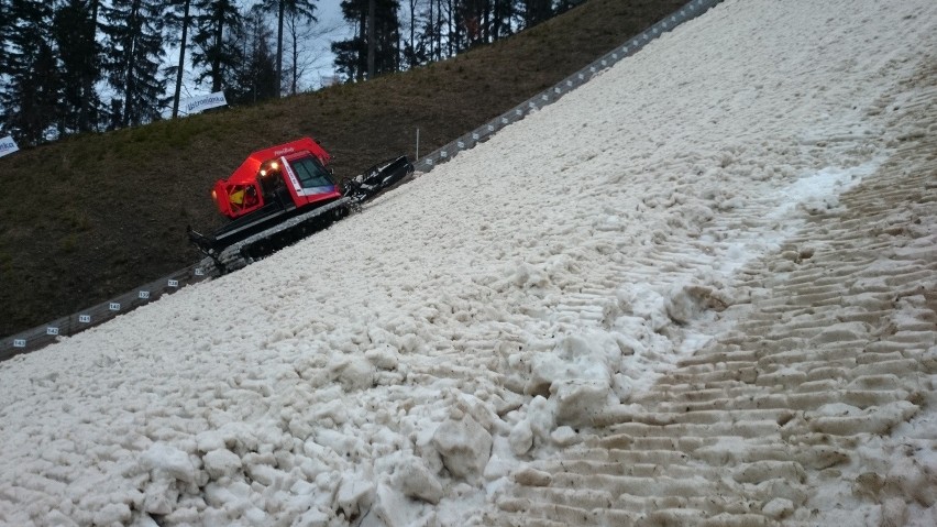 Puchar Świata w skokach Wisła. Prace na skoczni w Wiśle idę...