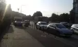 Wypadek osobówki i motocykla na al. Grunwaldzkiej w Gdańsku 21.09.2018 