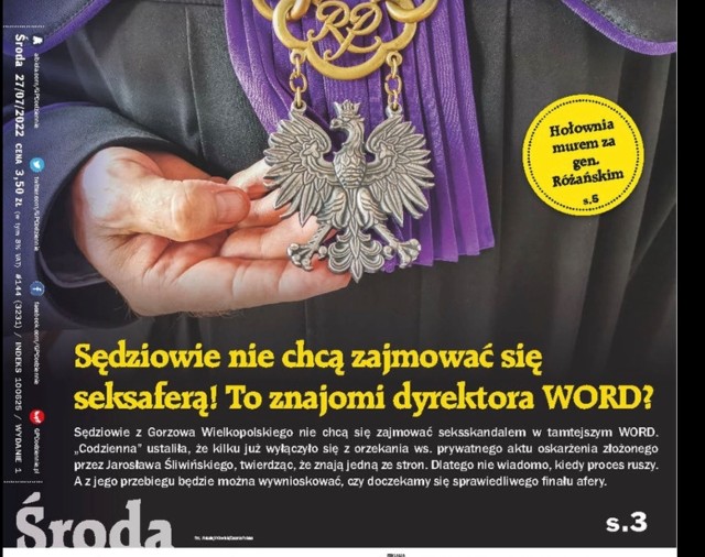 Pierwsza strona wydania "Gazety Polskiej".