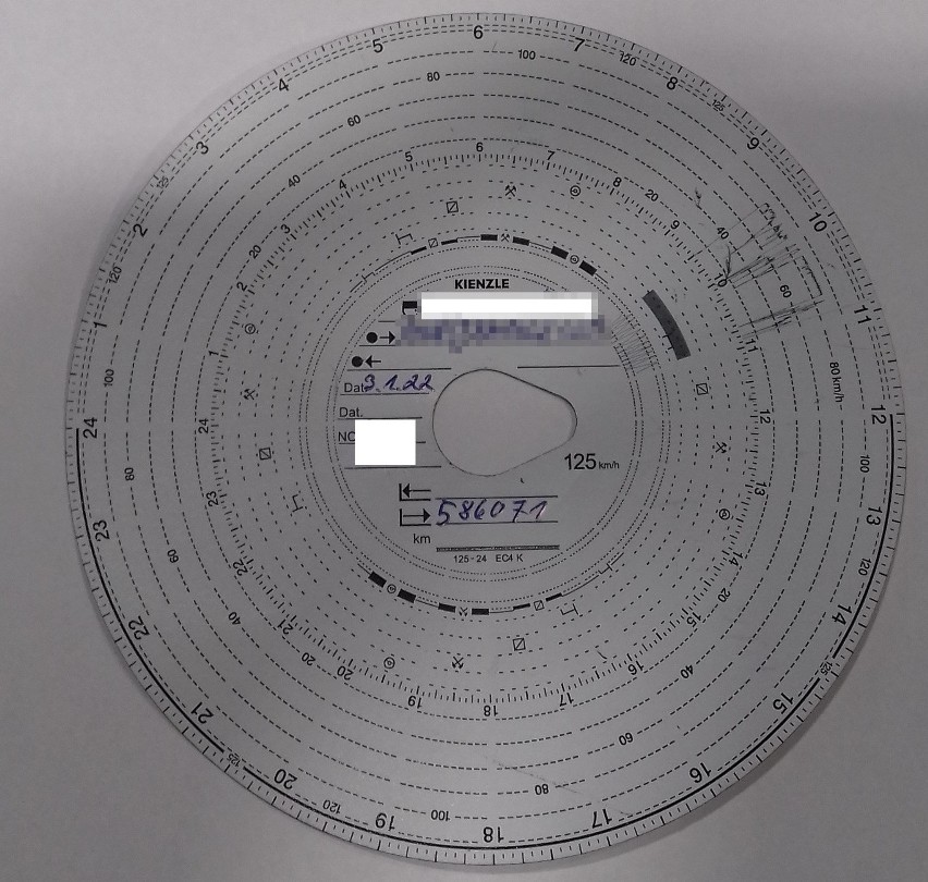 Oszukiwał na tachografie, stracił prawo jazdy na 3 miesiące