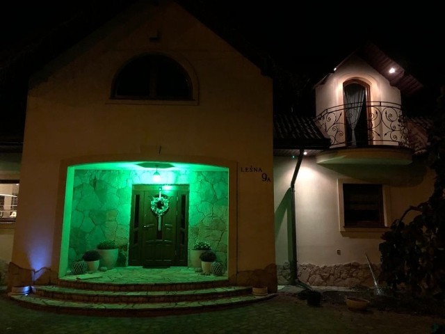Na zielono zaświecił się też dom burmistrza Michałowa