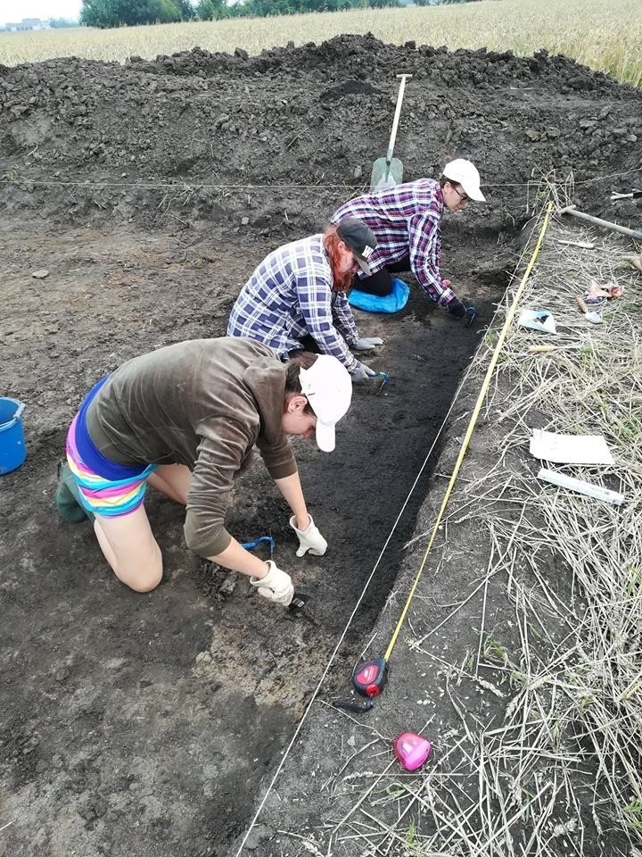 Zespół archeologów pracujących w Sieciechowie.