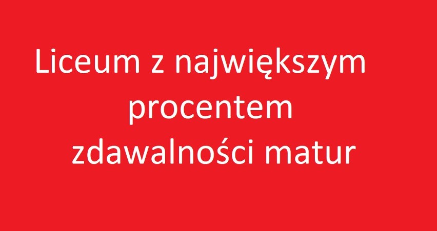 Ilu uczniów zdało maturę?...