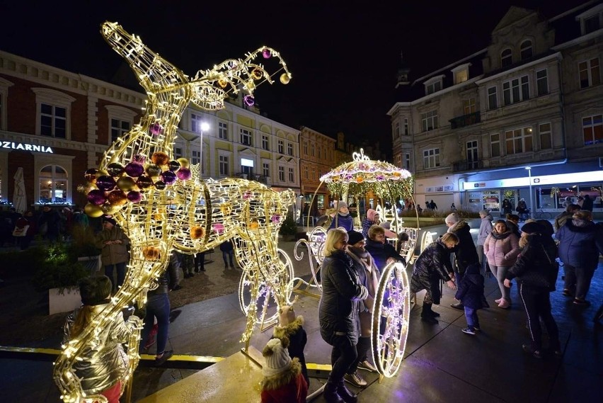 Piękne iluminacje w Świnoujściu