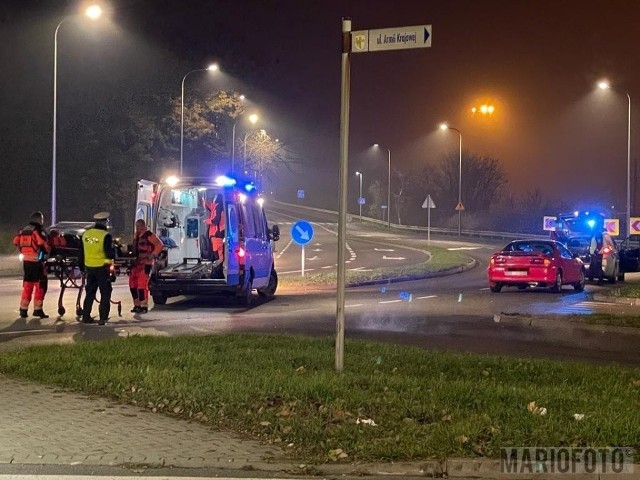 Potrącenie pieszego przez nietrzeźwego kierowcą na przejściu dla pieszych w Opolu.