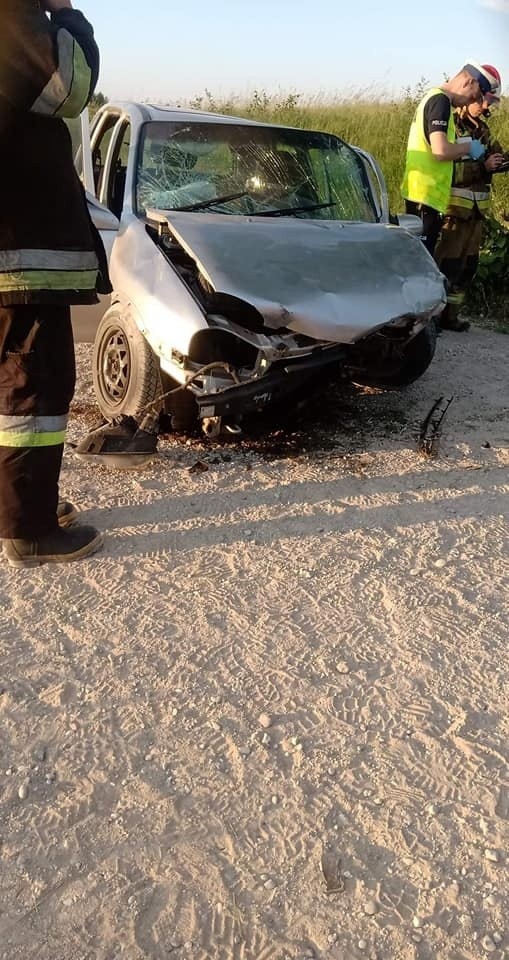 Wypadek na drodze w gminie Stare Juchy