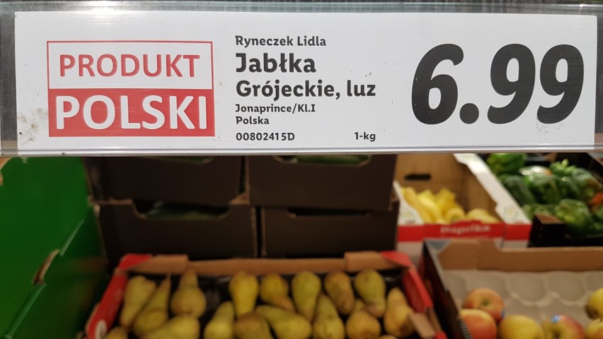 Astronomiczne ceny jabłek w Lidlu...