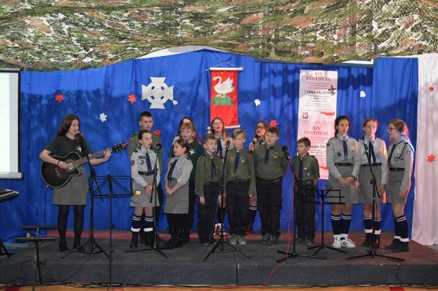 Harcerze zaśpiewali na festiwalu w Borkowicach.