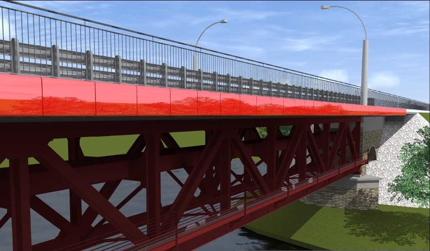 Wizualizacja mostu po rewitalizacji.