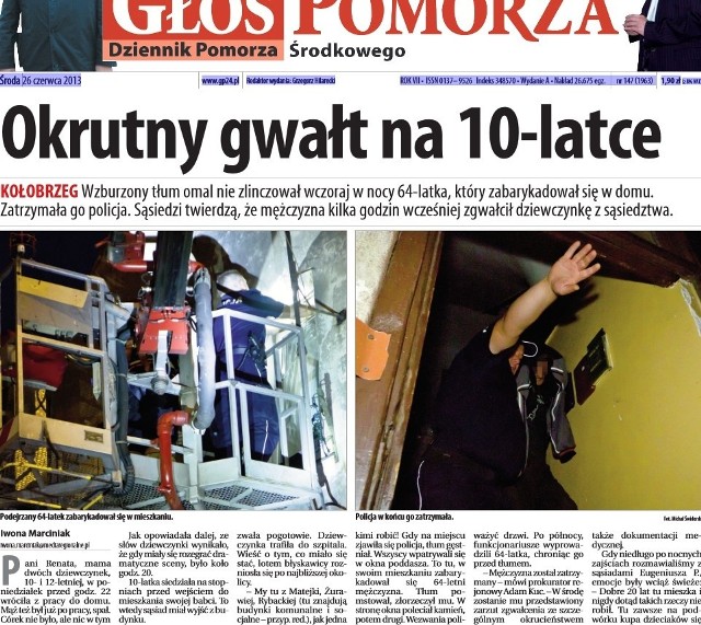 W środę w "Głosie": Okrutny gwałt na 10-letniej dziewczynce