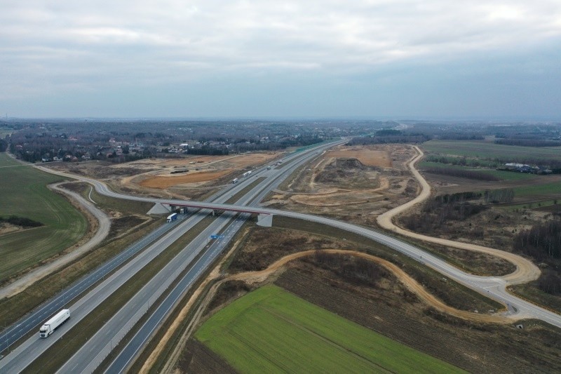 Tak obecnie wygląda odcinek F autostrady A1, między węzłami...