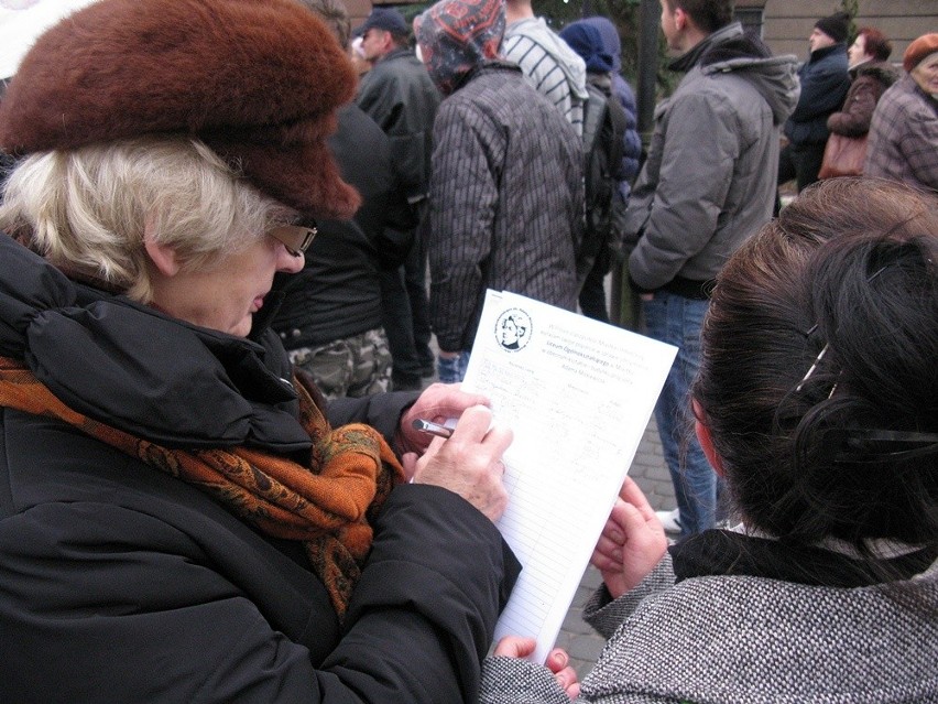 Protest licealistów z Miastka