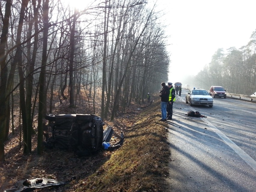 Wypadek w Woszczycach