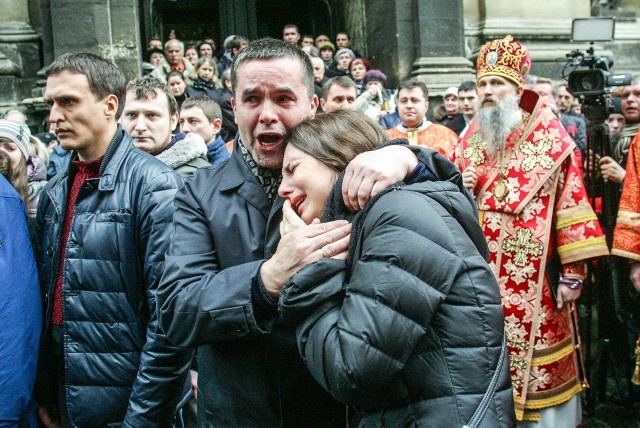 Lwów opłakuje zabitych na Majdanie