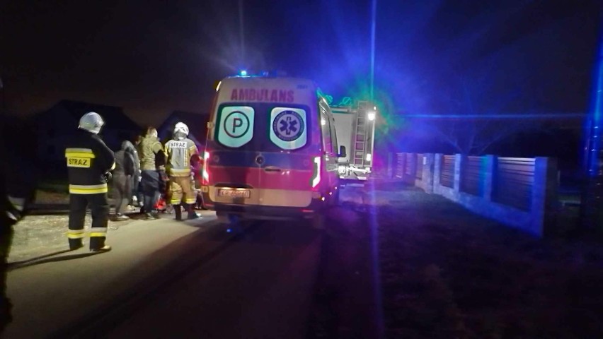 Wypadek w Rącznej w gminie Liszki